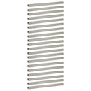 vidaXL Kerti takaróprofil 20 db 100 x 5 x 5 cm Rozsdamentes Acél Ezüst