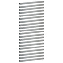 vidaXL Kerti takaróprofil 20 db 100 x 5 x 5 cm Horganyzott Acél Ezüst