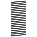 vidaXL Kerti takaróprofil 20 db 100 x 6 x 5 cm Acél Fekete