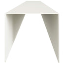 vidaXL Kerti takaróprofil 10 db 100 x 6 x 5 cm Acél Fehér
