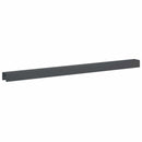 vidaXL Kerti takaróprofil 2 db 100 x 6 x 5 cm Acél Antracitszürke