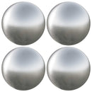 vidaXL Kefe golyó 4 pcs Ø 10 cm Ezüst Rozsdamentes acél 201