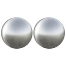 vidaXL Kefe golyó 2 pcs Ø 15 cm Ezüst Rozsdamentes acél 201
