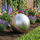 vidaXL Brushed Ball Ø 30 cm Ezüst Rozsdamentes acél 201