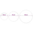 vidaXL Kefe golyó 3 pcs Ø 20 cm Ezüst Rozsdamentes acél 201