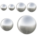 vidaXL Kefe golyó 6 pcs Ø 15 cm Ezüst Rozsdamentes acél 201