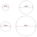 vidaXL Kefe golyó 6 pcs Ø 15 cm Ezüst Rozsdamentes acél 201