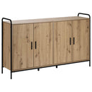 vidaXL Széf Kézműves Tölgy 97 x 33 x 81 cm Szerelt Fa
