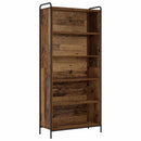 vidaXL Könyvespolc 55,5 x 33 x 174 cm Szerelt Fa Antik Fa