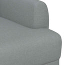 vidaXL Gombra tűzött loveseat Világosszürke 116 x 67 x 80 cm Szövet