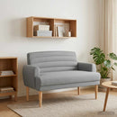 vidaXL Gombra tűzött loveseat Világosszürke 116 x 67 x 80 cm Szövet