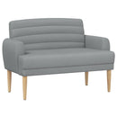 vidaXL Gombra tűzött loveseat Világosszürke 116 x 67 x 80 cm Szövet