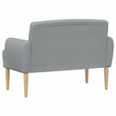 vidaXL Gombra tűzött loveseat Világosszürke 116 x 67 x 80 cm Szövet