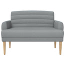 vidaXL Gombra tűzött loveseat Világosszürke 116 x 67 x 80 cm Szövet