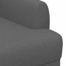 vidaXL Gombra tűzött loveseat Sötétszürke 116 x 67 x 80 cm Szövet