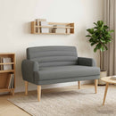 vidaXL Gombra tűzött loveseat Sötétszürke 116 x 67 x 80 cm Szövet