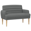 vidaXL Gombra tűzött loveseat Sötétszürke 116 x 67 x 80 cm Szövet