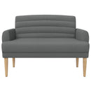 vidaXL Gombra tűzött loveseat Sötétszürke 116 x 67 x 80 cm Szövet