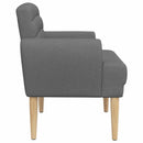 vidaXL Gombra tűzött loveseat Sötétszürke 116 x 67 x 80 cm Szövet