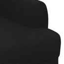vidaXL Gombra tűzött loveseat Fekete 116 x 67 x 80 cm Szövet