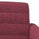 vidaXL Gombra tűzött loveseat Bordó 116 x 67 x 80 cm Szövet