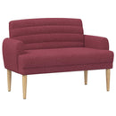 vidaXL Gombra tűzött loveseat Bordó 116 x 67 x 80 cm Szövet