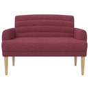 vidaXL Gombra tűzött loveseat Bordó 116 x 67 x 80 cm Szövet