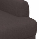 vidaXL Gombra tűzött loveseat Sötét Barna 116 x 67 x 80 cm Szövet