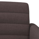 vidaXL Gombra tűzött loveseat Sötét Barna 116 x 67 x 80 cm Szövet