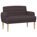 vidaXL Gombra tűzött loveseat Sötét Barna 116 x 67 x 80 cm Szövet