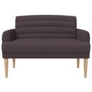 vidaXL Gombra tűzött loveseat Sötét Barna 116 x 67 x 80 cm Szövet