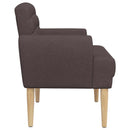 vidaXL Gombra tűzött loveseat Sötét Barna 116 x 67 x 80 cm Szövet