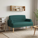 vidaXL Gombra tűzött loveseat Sötétzöld 116 x 67 x 80 cm Szövet