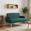vidaXL Gombra tűzött loveseat Sötétzöld 116 x 67 x 80 cm Szövet