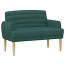 vidaXL Gombra tűzött loveseat Sötétzöld 116 x 67 x 80 cm Szövet