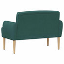 vidaXL Gombra tűzött loveseat Sötétzöld 116 x 67 x 80 cm Szövet