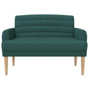 vidaXL Gombra tűzött loveseat Sötétzöld 116 x 67 x 80 cm Szövet