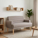 vidaXL Gombra tűzött loveseat Tópszínű 116 x 67 x 80 cm Szövet