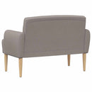 vidaXL Gombra tűzött loveseat Tópszínű 116 x 67 x 80 cm Szövet