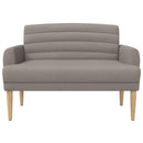 vidaXL Gombra tűzött loveseat Tópszínű 116 x 67 x 80 cm Szövet