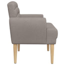 vidaXL Gombra tűzött loveseat Tópszínű 116 x 67 x 80 cm Szövet