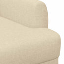 vidaXL Gombra tűzött loveseat Krémszínű 116 x 67 x 80 cm Szövet