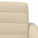 vidaXL Gombra tűzött loveseat Krémszínű 116 x 67 x 80 cm Szövet