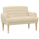 vidaXL Gombra tűzött loveseat Krémszínű 116 x 67 x 80 cm Szövet