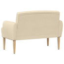 vidaXL Gombra tűzött loveseat Krémszínű 116 x 67 x 80 cm Szövet
