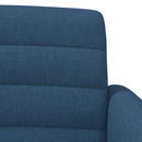 vidaXL Gombra tűzött loveseat Kék 116 x 67 x 80 cm Szövet