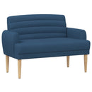 vidaXL Gombra tűzött loveseat Kék 116 x 67 x 80 cm Szövet