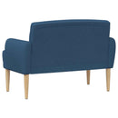 vidaXL Gombra tűzött loveseat Kék 116 x 67 x 80 cm Szövet