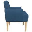 vidaXL Gombra tűzött loveseat Kék 116 x 67 x 80 cm Szövet
