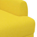 vidaXL Gombra tűzött loveseat Világos sárga 116 x 67 x 80 cm Szövet